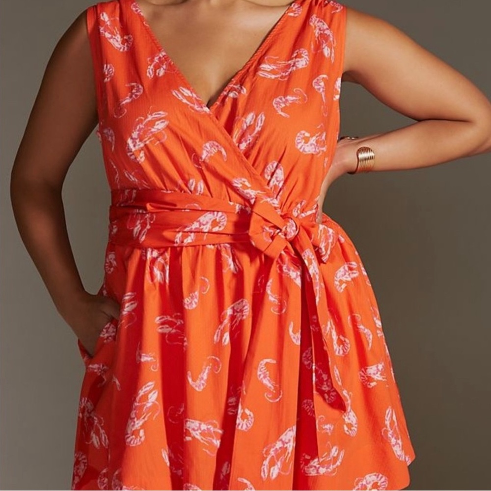 Anthropologie Maeve Flirty Wrap Mini Dress-NWT